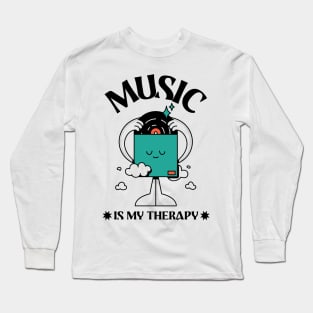 Music is my Therapy Long Sleeve T-Shirt